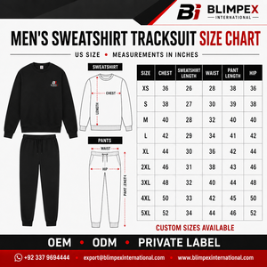 High-Quality OEM Custom Logo Mens Crewneck Sweatshirt Tracksuit Cotton Fleece Pullover Top <b>Cuffed</b> <b>Jogger</b> Pants Set Blimpex Int - Product Image 6
