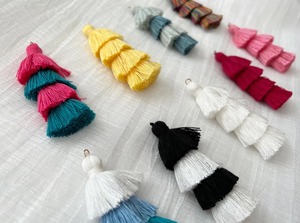 Handmade 4 Layer Multi Color Macrame Keychain Cotton Rope Layered Design <b>Bag</b> Charm <b>Key</b> Holder Modern Style From India - Product Image 4