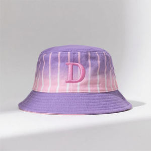Unisex Adjustable Bucket <b>Hat</b> 3D Embroidery Solid Color 100% Cotton Canvas Breathable Casual Adult Spring <b>Summer</b> 56-58CM - Product Image 4
