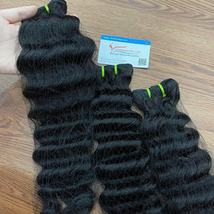 Oferta de Navidad: Extensiones de Cabello Humano Natural Negro Remy Vietnamita con Ondas Profundas, Doble Trama a Máquina, 100% Cabello Humano, Artículo Popular, Mejor Calidad - Product Image 4