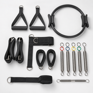 Perlengkapan Pilates Set Kebugaran Tali Peregangan Yoga Block Kain Resistance Band Pilates Ring Lingkaran Ajaib - Product Image 3