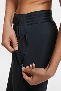 Pantalon de jogging décontracté pour homme, noir, taille élastique, en coton tricoté mi-lourd, teint uni, idéal pour le printemps - Product Image 5