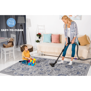 Set di Tappeti in Stile Orientale MARFI Collection 8X10 Blu/Argento - Product Image 5