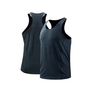 Custom <b>Men's</b> Plus Size Cotton Tank Tops Summer Sweat <b>Vest</b> Knitted Casual Stringer Tank Top for <b>Men</b> - Product Image 4