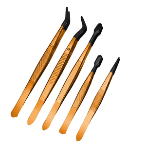 Pinzas para extensiones de pestañas Teejay Parot de color verde, personalizadas con etiqueta privada, con punta de volumen, duraderas y con punta de fibra de precisión. - Product Image 6