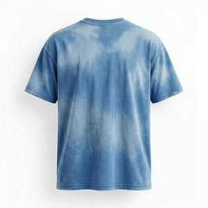 Nueva Camiseta de Alta Calidad al por Mayor, Estilo Vintage, Corte Cuadrado, Desgastada, con Efecto Descolorido por el Sol, Lavado Ácido, 100% Algodón Transpirable para Hombre, Unisex - Product Image 2