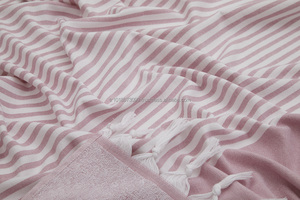 Toalla de playa con respaldo de felpa, Terryback de colección de toalla de playa, 100% algodón, baño turco, venta al por mayor - Product Image 2