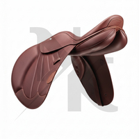 Selle d'Équitation Anglaise Polyvalente de Haute Qualité en Cuir Véritable Confortable Durable avec Gilet Réglable Personnalisé pour Courses Hippiques Anglaises
