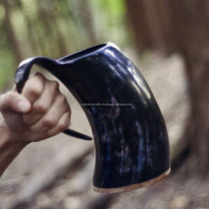 Cuerno de calidad extrema Taza Trink Horn DE LA ágata artesanal Tayyab DE LA India - Product Image 6