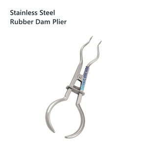 Pince à diaphragme dentaire en acier inoxydable, forceps d'isolation endodontique, instrument manuel réutilisable pour l'isolation dentaire - Product Image 6