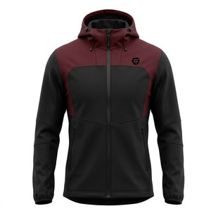Veste d'hiver softshell pour homme, vêtement d'extérieur léger et performant avec col à capuche pour les activités de plein air et les occasions décontractées - Product Image 1