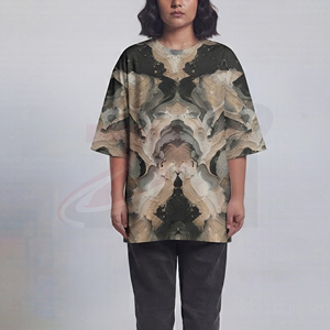 Camiseta Oversize para Mujer con Estampado Sublimado Completo, Ropa Casual Premium, Fabricación en Masa, Suministro de Fábrica con Logotipo - Product Image 4