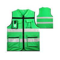 Gilet di Sicurezza Riflettente di Alta Qualità, Traspirante e Certificato CE, Alta Visibilità per Edilizia, Sicurezza Stradale e Industria