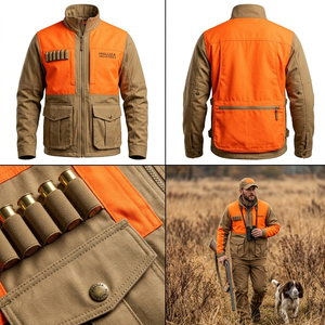 Factory Custom Summer <b>Waterproof</b> Softshell <b>Camo</b> Hunting <b>Jacket</b> Men Insulated Nylon Lined Outdoor Tactical Front Print OEM - Product Image 6