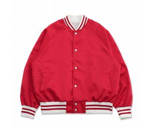 Chaqueta Universitaria de Satén 100% Poliéster, Personalizada con el Nombre del Equipo Deportivo y el Logotipo del Club, Chaqueta de Satén Universitaria de Béisbol para Hombre - Product Image 1