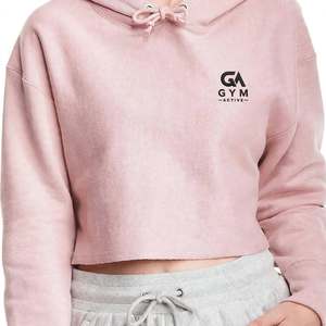 เสื้อครอปฮู้ดดี้ผู้หญิง ยี่ห้อ GYM ACTIVE ผ้าแคนวาสคุณภาพสูง สไตล์ลำลองรักษ์โลก พร้อมเชือกผูก ซักแล้วแห้งไว - Product Image 2