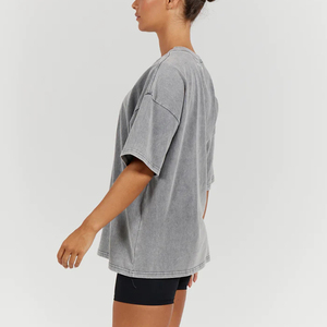 Camiseta de Mujer Personalizada, Cuello Redondo, Manga Corta, 100% Algodón Tejido, Transpirable, de Secado Rápido, Ecológica, para Verano - Product Image 4
