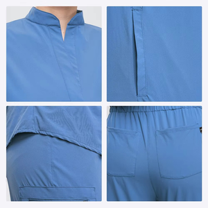 New Style Polyester Medical Uniforms Hospital <b>Scrubs</b> <b>Sets</b> for Women and Men Woven Fabric Nurse Uniforms Fit <b>Scrubs</b> for Nursing - Product Image 6
