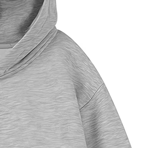 Sweat-shirt à capuche zippé personnalisé pour homme, gris uni, en molleton polyester/coton, coupe droite, délavé, durable, à prix abordable - Product Image 4