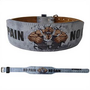 Cinturón de Levantamiento de Pesas para Entrenamiento en Gimnasio, Cinturón de Soporte de Fuerza con Logotipo Personalizado, Tamaño y Color por BURAQ MMA SPORTS - Product Image 1