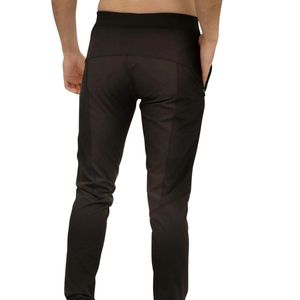 Men's Black Slim Fit High Waist <b>Fleece</b> Quick Dry Stretch Casual Sports Workout Leggings <b>Pants</b> Wholesale - Product Image 6