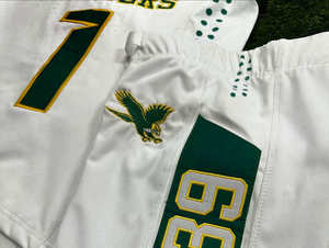 Custom Team Wholesale Vintage Club Polyester Youth Kit Sublimated <b>Mesh</b> Adult Tackle Twill American Football Jersey Uniform Set - Product Image 6
