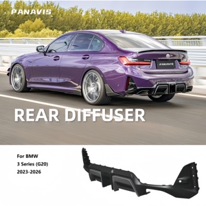 Difusor de Parachoques Trasero PANAVIS en Negro Mate ABS para BMW Serie 3 G20 G28 G21 2023-2026 - Product Image 1