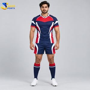 Uniforme de rugby de qualité supérieure avec un matériau hautement extensible, des coutures renforcées, une sensation légère et confortable, uniforme de rugby personnalisé - Product Image 1
