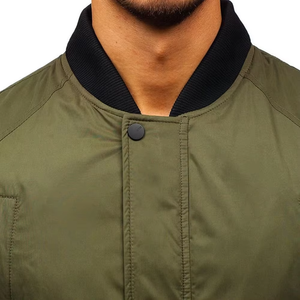Chaqueta Bomber Personalizada de Invierno para Hombre, Talla Grande, Diseño con Botones y Cremallera, Estilo Urbano Hip Hop, Resistente al Viento, Transpirable, 100% - Product Image 5