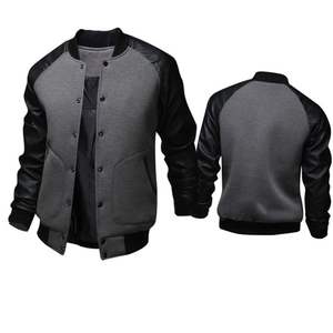 Blouson universitaire unisexe hiver 2025, modèle tendance, personnalisable, col montant, logo frontal, en toile, imperméable et coupe-vent - Product Image 5