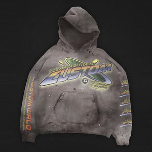 Sudadera con Capucha OEM de Algodón Grueso, Sudadera de Forro Polar, Proveedor de Marcas de Ropa Urbana de Invierno de EE. UU. al por Mayor - Product Image 5