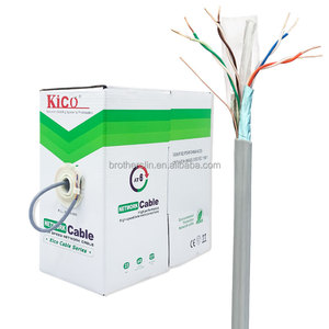 Kico <span class=keywords><strong>สาย</strong></span>เคเบิลเครือข่ายอีเธอร์เน็ตความเร็วสูง Cat6 FTP <span class=keywords><strong>สาย</strong></span>เคเบิ้ลสื่อสาร23AWG CCA LAN - Product Image 2