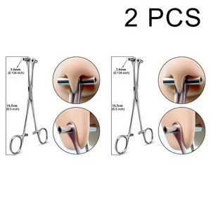 Pince de qualité supérieure pour aiguilles de tatouage et piercings, outil de serrage intermédiaire, outil de positionnement pour piercings, pince d'assistance pour le perçage, Bod - Product Image 4