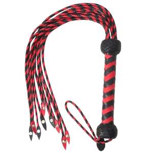 Flogger de Cuero Vacuno de Alta Resistencia con Mango Fuerte y Cadenas Densas - Product Image 1