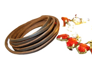 Haute qualité en vrac harnais lacets en cuir 5mm cordon en cuir plat 3x3mm 4x3mm tailles chaussures dentelle résultats 10mm 6mm tailles sac bijoux - Product Image 2