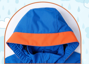 Veste coupe-vent imperméable pour tout-petits, garçons et filles, anorak, manteau d'hiver personnalisé pour enfants, nouveau design à capuche - Product Image 5