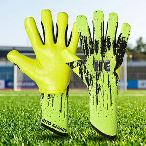 Gants de football en latex professionnels, durables, antidérapants, respirants, 4 mm, gants de gardien de but en latex de contact, injection de caoutchouc - Product Image 4