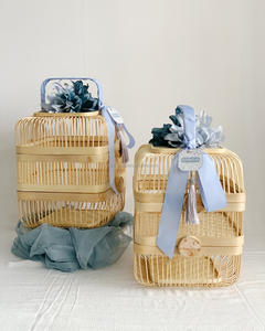 Cesta de Almacenamiento de Bambú Hecha a Mano Sisu - Diseño Ecológico Flexible, Estilo Simple, Uso Multiusos, Forma Circular, Tamaño Pequeño S - Product Image 3