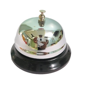 Timbre de Llamada Manual Inalámbrico, Estilo Clásico, para Hogar, Oficina, Cabina, Restaurante, Mostrador, Escritorio, Acero Inoxidable Plateado - Product Image 2