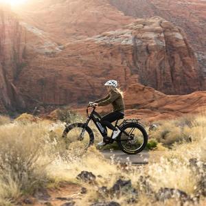 Bicicleta eléctrica de caza de 1000W con tracción en las cuatro ruedas, 48V, neumáticos gruesos, todoterreno, con suspensión completa, para nieve, arena y senderos. - Product Image 3