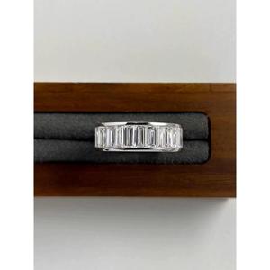 5.5 Carat Lab Diamond 16-Piece IGI Certified Minimalist Bezel <b>Set</b> Full Eternity Band 14K Gold Wedding <b>Ring</b> for <b>Women</b> - Product Image 1