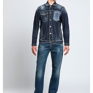 Latest Design High Street Men's <b>Denim</b> <b>Jackets</b> Full Sleeves Light Color Washed Front Pockets Customizable Colors Sizes - Product Image 2