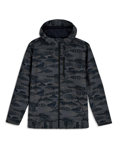 Veste coupe-vent imperméable à capuche camouflage personnalisée pour homme, protection UPF 35+, vêtements de pêche en plein air, 100% polyester - Product Image 5