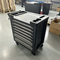 Chariot d'atelier professionnel 424 pièces avec outils inclus – Armoire à outils et boîtes à outils pour garage