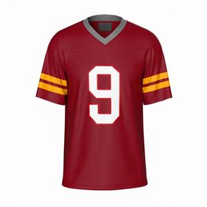 Maillots de football américain de style professionnel, uniformes personnalisés de haute qualité, respirants, grande taille, manches courtes pour adultes - Product Image 2