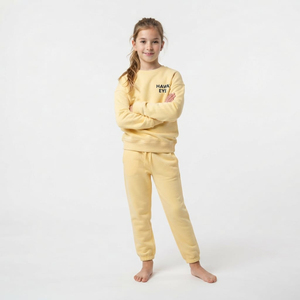 Conjunto Deportivo Moderno para Niños, Sudadera de Algodón y Pantalones Deportivos, Ropa Deportiva de Color Sólido, Proveedor de Ropa Urbana - Product Image 3