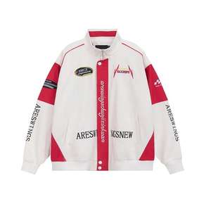 2026 New Men's Coats <b>F1</b> Racing Suit <b>Ferraris</b> Team Riding Suit Loose Casual Motorcycle Suit Winter Cotton Embroidered <b>Jacket</b> - Product Image 5
