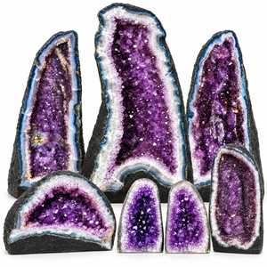 Natural <b>Crystal</b> Crafts Fengshui Power Energy Amethyst Cave <b>Cluster</b> Amethyst Geode <b>Cluster</b> From Brazil Office Store Feng Shui - Product Image 1