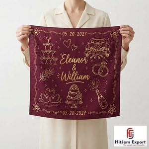 Elegante Pañuelo Personalizado con Diseño Impreso, Pañuelo de Moda para la Cabeza, Pañuelo Cuadrado con Sensación de Seda, Venta al por Mayor, Fabricante Textil OEM ODM - Product Image 6