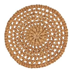 Set de table rond en jonc de mer, tissé à la main, naturel, rustique, pour restaurant, hôtel, vente en gros, écologique - Product Image 1